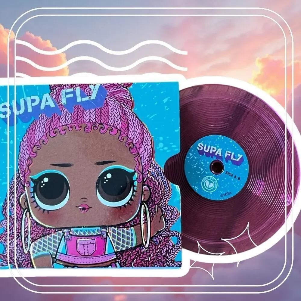 Lol Surprise doll record player with record, body armor, bag keyboard & more